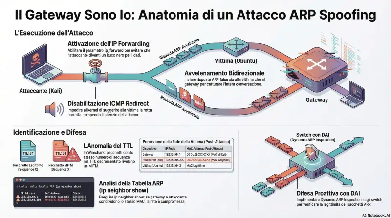 ARP poisoning in laboratorio: come avvelenare una cache ARP