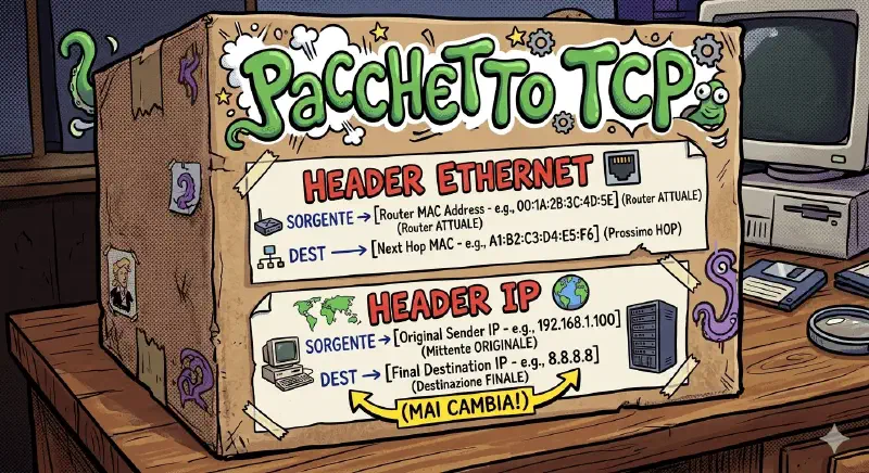 Il Viaggio di un Pacchetto TCP: Anatomia di un pachetto TCP